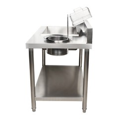 Commercial Breading Table Fried Food Prep Fry Chicken Work Table Breader Station