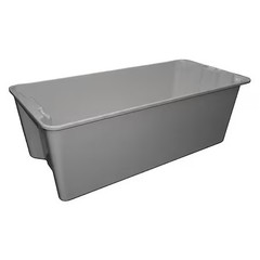 Toteline 780008W5172 Stack & Nest Storage Container, 37.4 Gal, 42-1/2 In L X 20