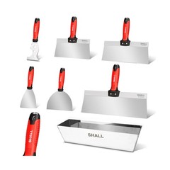 SHALL Drywall Tool Kit, 7 Pcs Stainless Steel Set Includes Putt… Fast USA SHIP