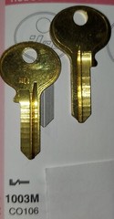 Bommer, Corbin, Hudson, 1003M, CO106, HL1, Vintage Key Blank.