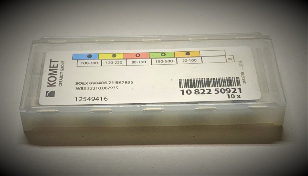 Komet indexable inserts W83 32210.087935 indexable inserts SOEX 090408-21 BK7935