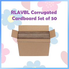 50-Pack 8.5×11 Corrugated Cardboard Sheets for Shipping and Crafts