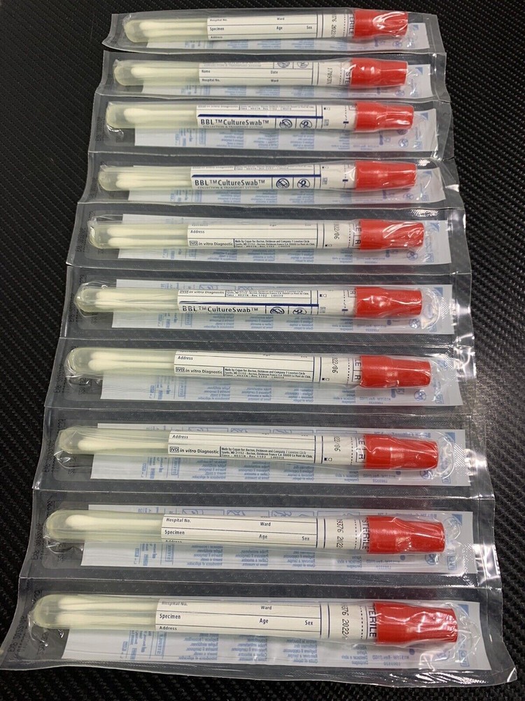 50 BBL Double Swab Vírus Collection & Transport System In Vitro Diagnostic *NEW
