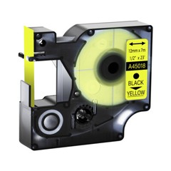 10 Pack 45018 Black Yellow Label Tape for DYMO D1 LabelPoint 100 150 200 250 300