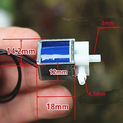 2Pcs DC5V 6V Micro Electric Solenoid Valve Normally Closed Air Water Valve US