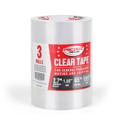 Packing Tape, 1.88 inch Wide x 65 Yards Per Roll, Clear, 2.7MIL Thickness Hea…
