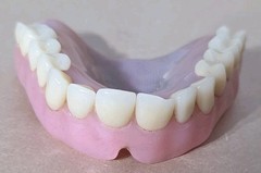 Dentures False Fake Teeth Upper Plate Dentist School Oddity Halloween Prop