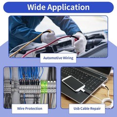 446 Pcs Heat Shrink Tubing Kit-4:1 Ratio Adhesive Lined Marine Grade Shrink