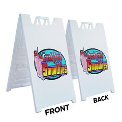 A-frame Sidewalk Smoothies 24″ x 36″ Double Sided A-Frame Sidewalk Sign