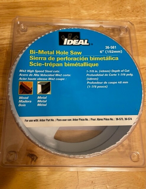6” IDEAL Bi-Metal Hole Saw 152MM HSS M42 Bimetal Holesaw 1-7/8″ Deep 48mm