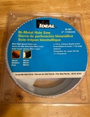 6” IDEAL Bi-Metal Hole Saw 152MM HSS M42 Bimetal Holesaw 1-7/8″ Deep 48mm