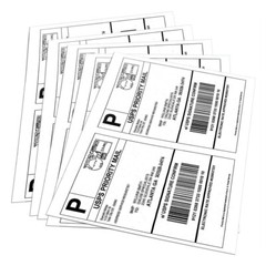 50-2000 Premium 8.5″ X 5.5″ Half Sheet Self Adhesive Shipping Labels 2 Per Sheet