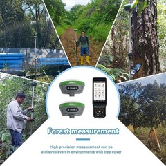 SMA26 NOAA Certficated 10KM GNSS GPS RTK 1cm AccuracyRoverBasePoleTripodTribrach