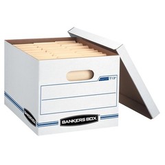 Bankers Box STOR/FILE Storage Boxes, Standard Set-Up, Lift-Off Lid,