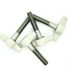 3/8″ Thumb Screw T Bolts Gray Plastic Tee Wing Clamping Knob Stainless Steel