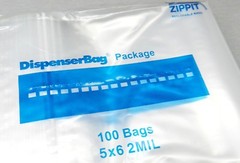 5×6 Zippit Reloc Bags Clear 2mil 100 Reclosable Poly Zip Seal Lock Bags 5″ x 6″
