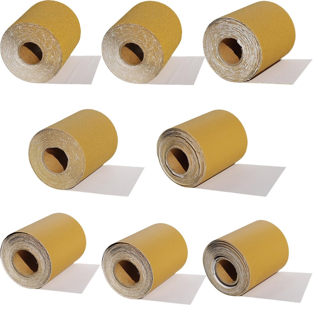 Total 40 Yards 2-3/4″ Wide PSA Continuous Sandpaper x 40 Yards, Gold