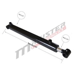 Hydraulic Cylinder Welded Double Acting 2.5″ Bore 60″ Stroke Cross Tube 2.5×60