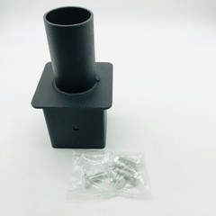 4 Inch Square Pole Bracket Tenon Adapter, Pole Top Mount for LED Street Light