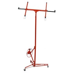 FOREOCELIV 11ft Drywall Lift Panel Hoist Jack Lifter 150 lbs Ceiling Wall Red