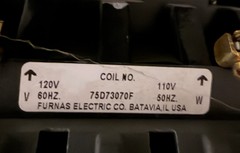 Furnas 14DS+32A*51 Starter Size 1 & 48ASD3M10 Overload 2.5-10A 600VAC 110/120 Va