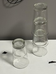 8 Vintage Libbey DuraTuff Endeavor Glasses, Stackable Heavy Duty Tumblers