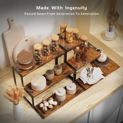 Display Stand, 3 Tier Risers Display Stands, Food Display Risers for Party Cu…