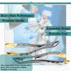 Dental Extracting Forceps 150s & 151s Surgical Tooth Extraction Tools Set of 2