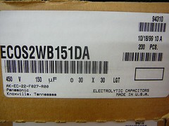 PANASONIC ECOS2WB151 Aluminum Electrolytic Capacitor Snap-In 150uF 450V NEW!