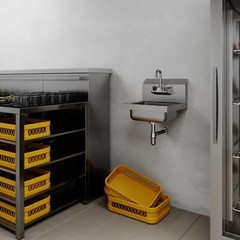 Stainless Steel Hand Sink 15 in. x 15 in. with Faucet