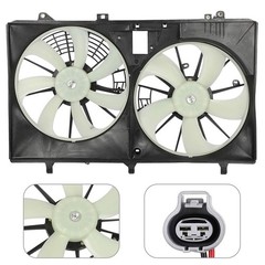 Dual Radiator Condenser Fan 163610P180 RX350 10-16 Sienna 11-17