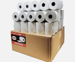 3-1/8″ X 230′ THERMAL POS RECEIPT PRINTER ROLL PAPER BPA FREE- 50 ROLLS – 48 GSM