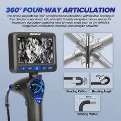 Two/Four-Way Endoscope Inspection Camera Articulating Borescope 1m Flexible Tube