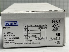 Wika PSD-4 Part number 14240496 Pressure Sensor 0 … 400bar 15…35V 4-20 mA