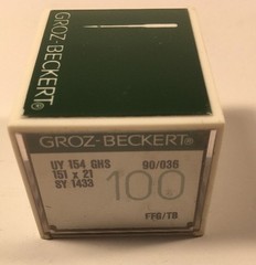 BOX OF 100 GROZ-BECKERT INDUSTRIAL SEWING NEEDLES 154GHS SIZE 90/036
