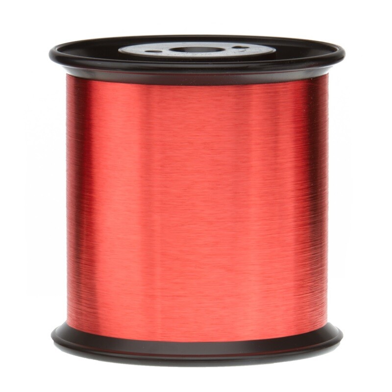35 AWG Gauge Heavy Copper Magnet Wire 5.0 lb 49455′ Length 0.0067″ 155C Red