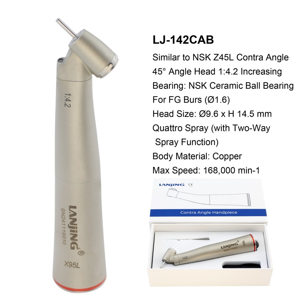 Dental Electric Handpiece 1:5 1:4.2 Surgical Fiber Optic Contra Angle KaVo M25L