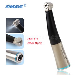 SANDENT Dental 1:1 Fiber Optic Contra Angle Low Speed Handpiece Inner Channel ty