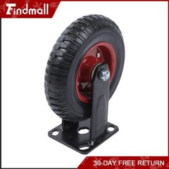 Findmall Fixed Plate 8″ Caster Wheels PU Load-Bearing Capacity 518 Pounds