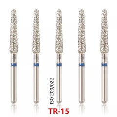 50 Pcs/Pack Dental High Speed Friction Grip Round Ball End Taper FG Diamond Burs