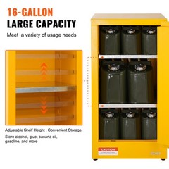 Uimoso 16 Gal Capacity Flammable Storage Cabinet for Flammable Liquids