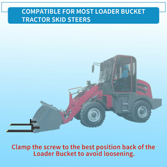 4000lbs 60″ Tractor Clamp On Pallet Forks For Skid Steer Loader Bucket Universal