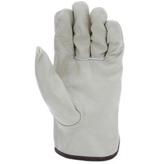 1 Pair, Cowhide Grain Leather Drivers, Work Safety Gloves (PPE) All Sizes