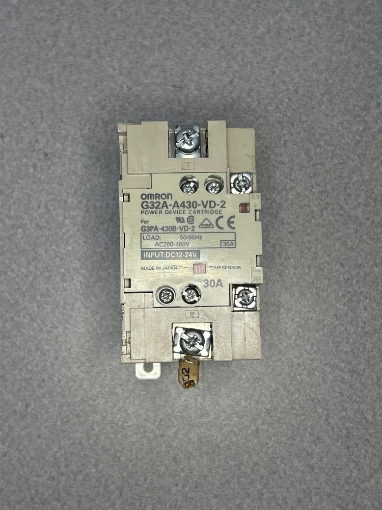 Omron G32A-A430-VD-2 30A 200-480VAC Input 12-24VDC Power Device Cartridge