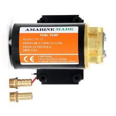 12V 3.7GPM Self Priming Electric Oil Transfer Pump Scavenge Impellor Diesel