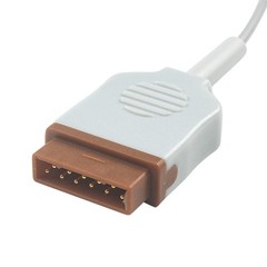 Compatible GE Marquette 11Pin Reusable Temperature Probe Adult Skin 3.0M