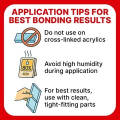 Acrylic Bonding Cement with Applicator Bottle 4 oz, 4 fluid ounces, Clear