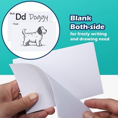 Blank Index Cards 4×6 Unlined Unruled Flash Note Cards 4″ x 6″, White, 100 Co…