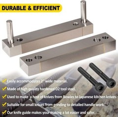 Hardened File Guide with Carbide Surface For Knife Making Knife Maker Tool 2”