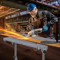 Welding Table 46″x18″ Folding Steel Workbench 1000Lbs Capacity Adjustable Height